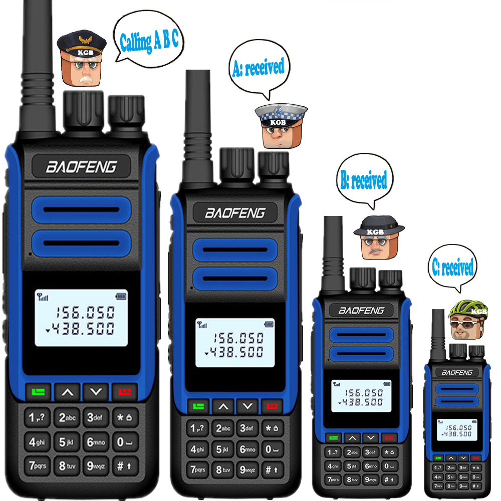 BaoFeng-walkie-talkie BF-H7 de 10W, estación de Radio CB Amateur potente, transceptor de banda Dual BF-H7, intercomunicador de caza, 10KM