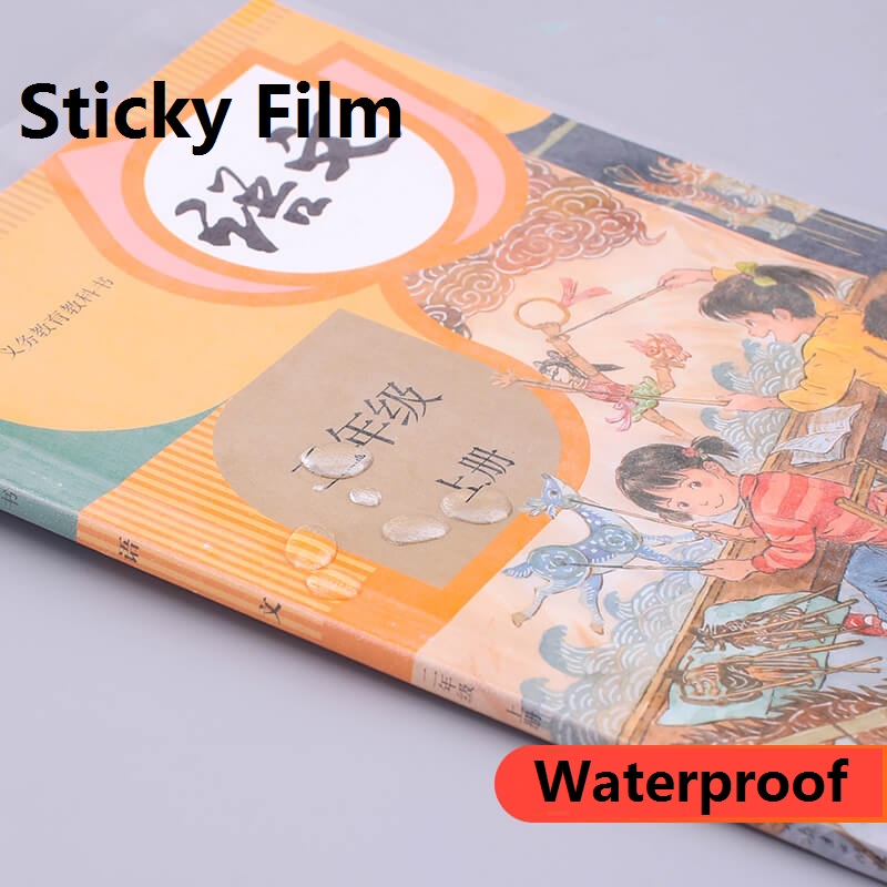 30 Sheets 3 Different Sizes 32K/16K/A4 Transparent Clear Book Covers Sticky Film School Students Protect Book Cut Angle 70567