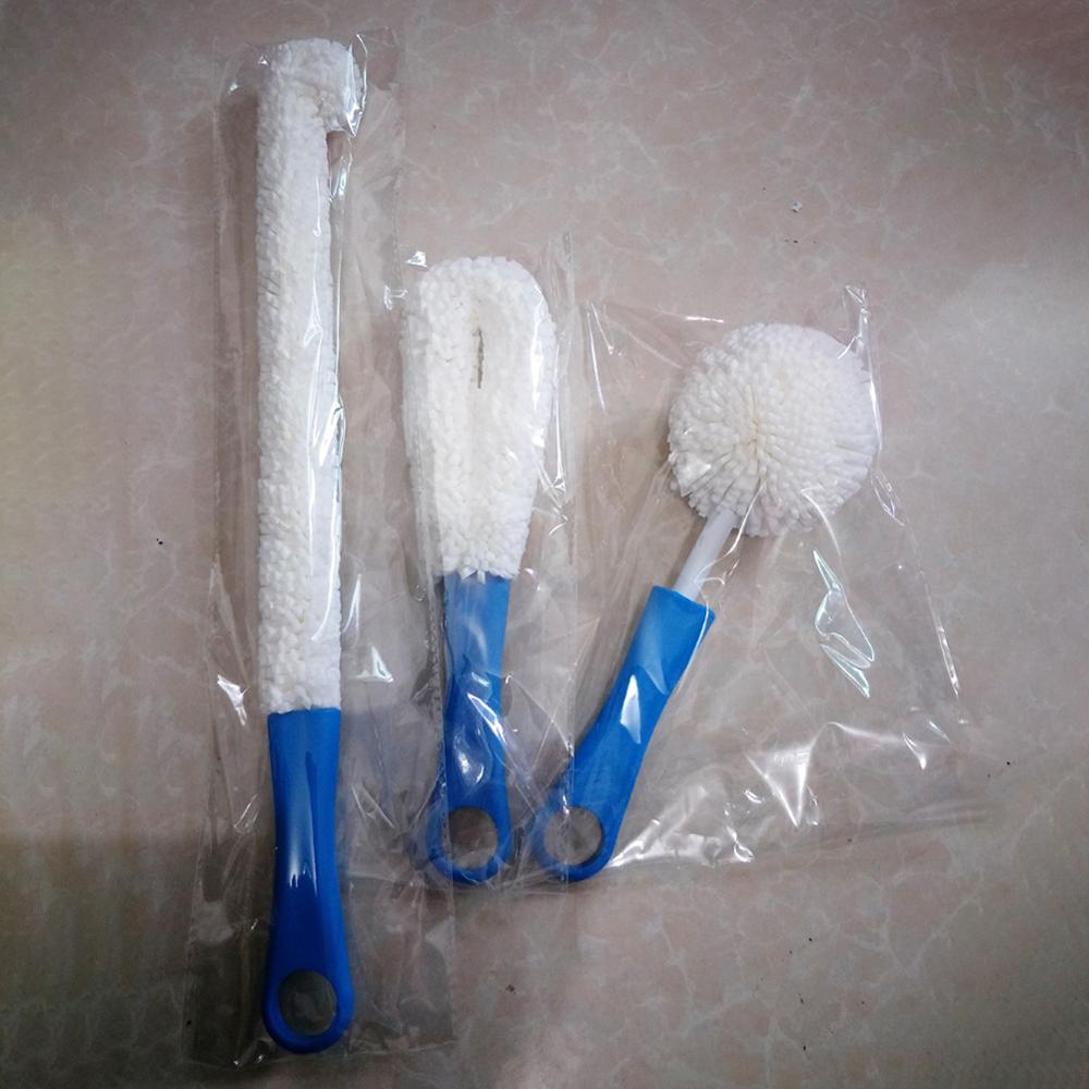 Bottle Cleaning Brush Flexible Bottle Scourer Multi-Function Household Tools for Decanters, Goblets, Glasses