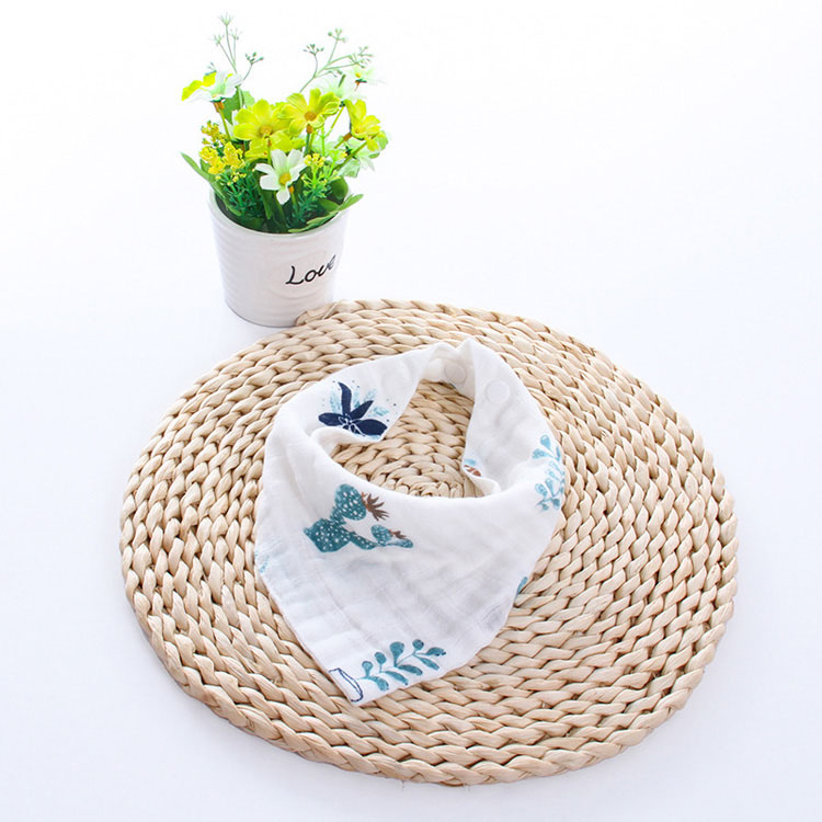 Mooie Baby Slabbetjes Jongen Meisje Bandana Water Absorberen Bib Burp Doek Driehoek Cartoon Katoenen Baby Sjaal Burp Dubbele Snap Baby accessoire: 11