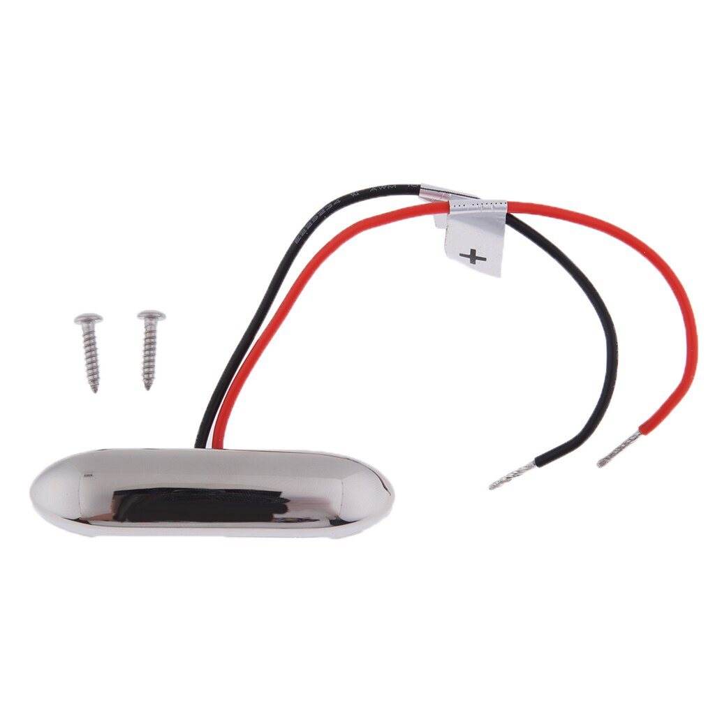 12V Oblong RV bateau bleu LED cour étape escalier lumière en acier inoxydable clair lentille courtoisie plancher vers le bas paysage jardin chemin lumière