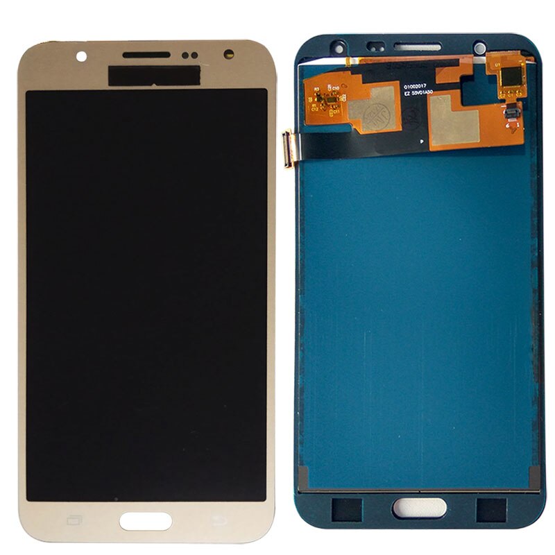 LCD Voor Samsung Galaxy J7 J700 SM-J700F J700H J700M J700K J700T J700P scherm lcd Digiziter module Assemblage LCD tela: Adjustable Gold