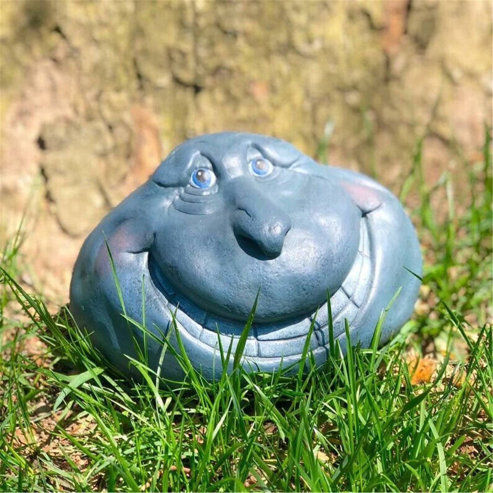 Rock cara jardín arte esculturas de resina místico jardín piedras para interior exterior Patio porche casa decoración . Exclusivo.: D