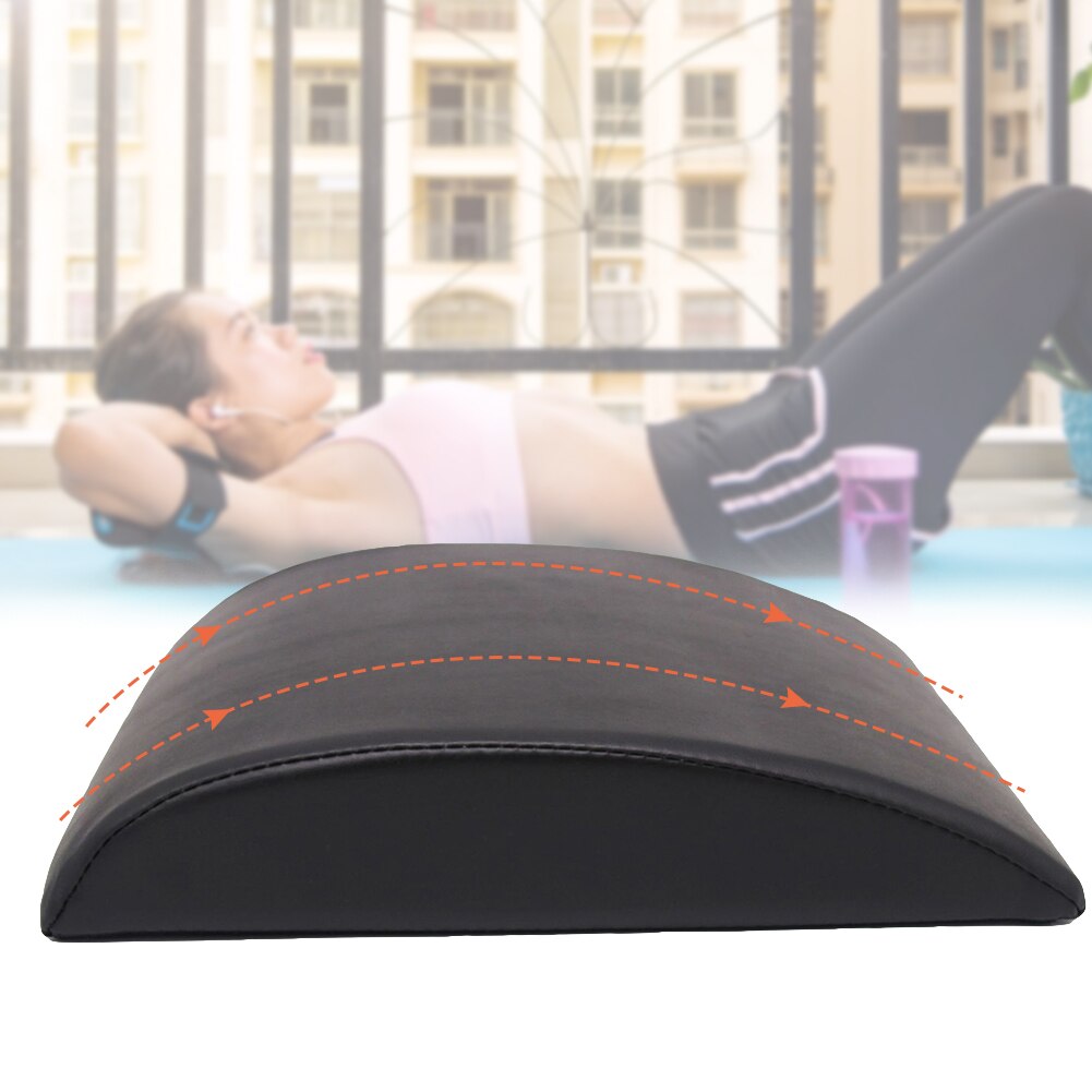 Sit-Up Pads Black High Density AB Exercise Mat Core Firmer Mat Trainer Fit Up Board