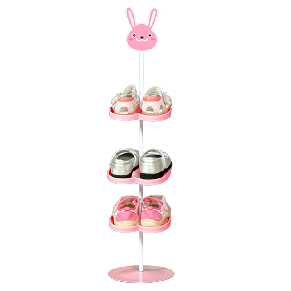Floor-standing Shoe Rack Kid Children Cartoon Animal Pattern Shoes Organizer Holder Stand Storage Capacity Home Furniture: A2