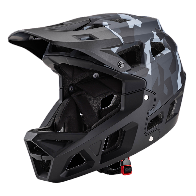 Casco de Ciclismo de cara completa para hombre y adulto, casco integral todoterreno DH BMX, ultraligero, CE CPSC, Ciclismo de seguridad: M / Azul oscuro