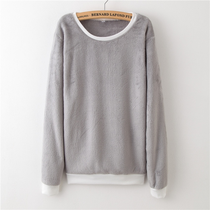 Hiver Harajuku femmes pull éléphant chien impression numérique hauts femme rouge à lèvres flanelle pulls femme dame pulls: XAM31N