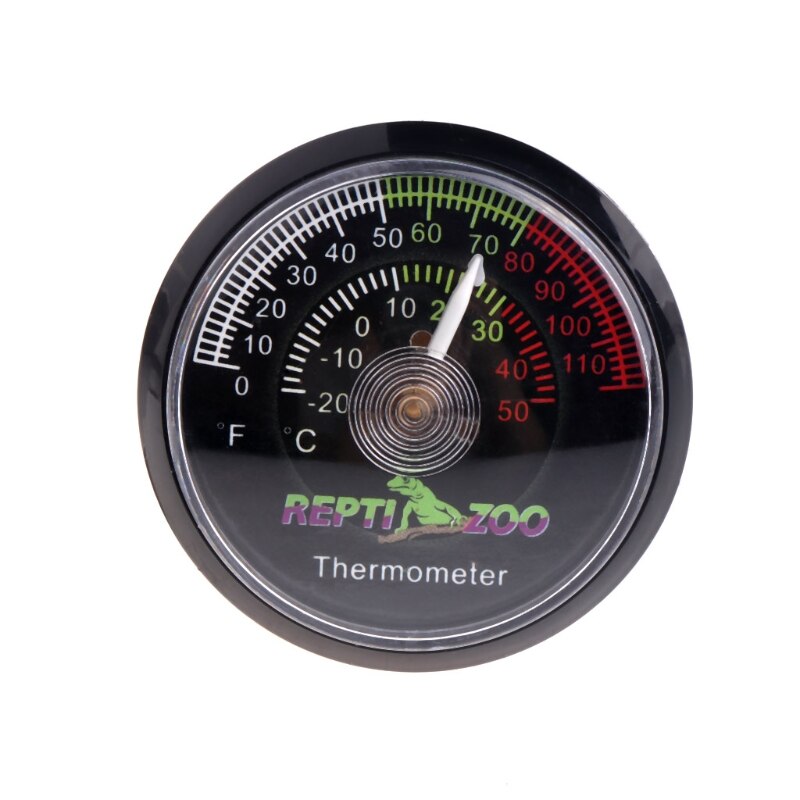 Reptiel schildpad thermometer temperatuurmeter analoge meter vivarium kweekbak