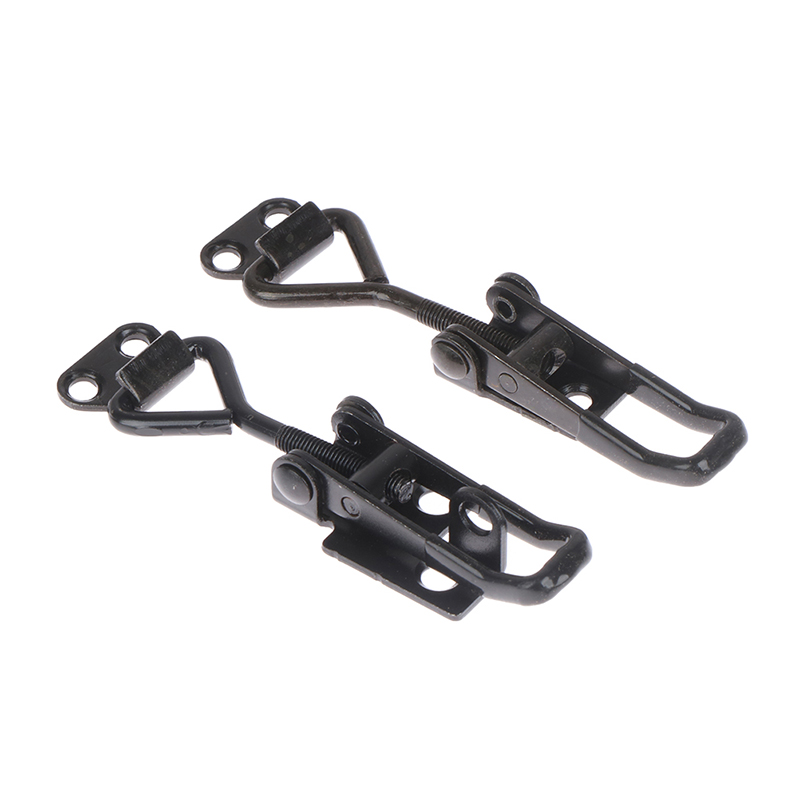 Elbow Clamp Black Quick Clamp Latch Clamp Box Cabinet Boxes Lever Handle Lock Hasp For Home Sliding Door Furniture Hardware