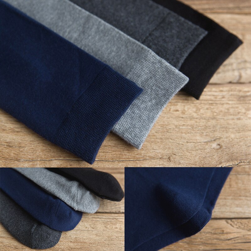 Koreaanse hoge kuitsokken dames effen kleur lange kniekousen japanse herfst winter warme kousen zachte ademende katoenen sokken