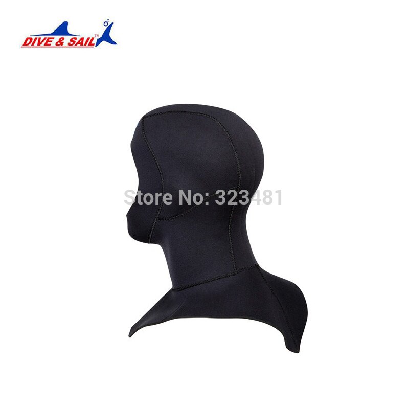 DIVE SAIL 3mm Neoprene Scuba Snorkeling Diving Hoods Cap Hat Head Cover Bibbed long to Shoulder Diver Wetsuit Hoodies Men Women