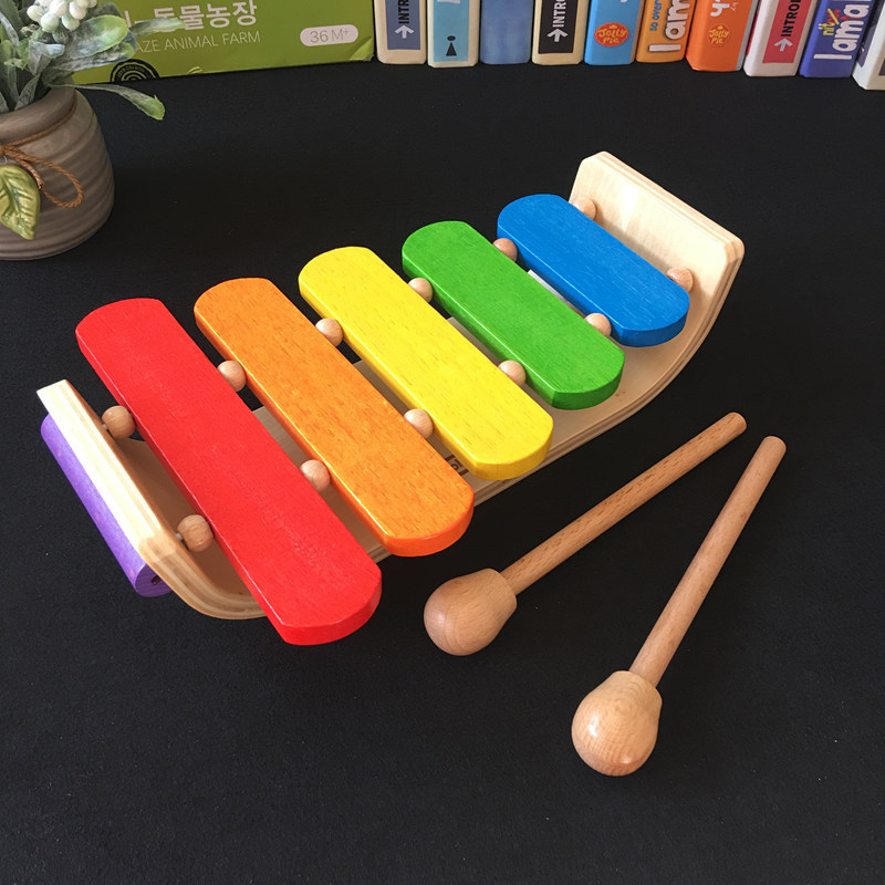 Xylofoon Speelgoed Chrismas Voor Kids Regenboog Houten Xylofoon Voor Kinderen Muzikaal Speelgoed Creatieve Instrument Houten Instrumenten