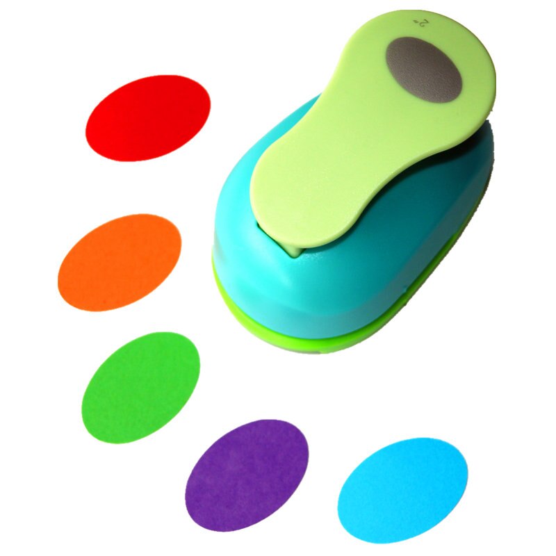 large 2'' 4.8cm oval paper puncher scrapbooking punches craft perfurador diy puncher paper circle cutter3178B