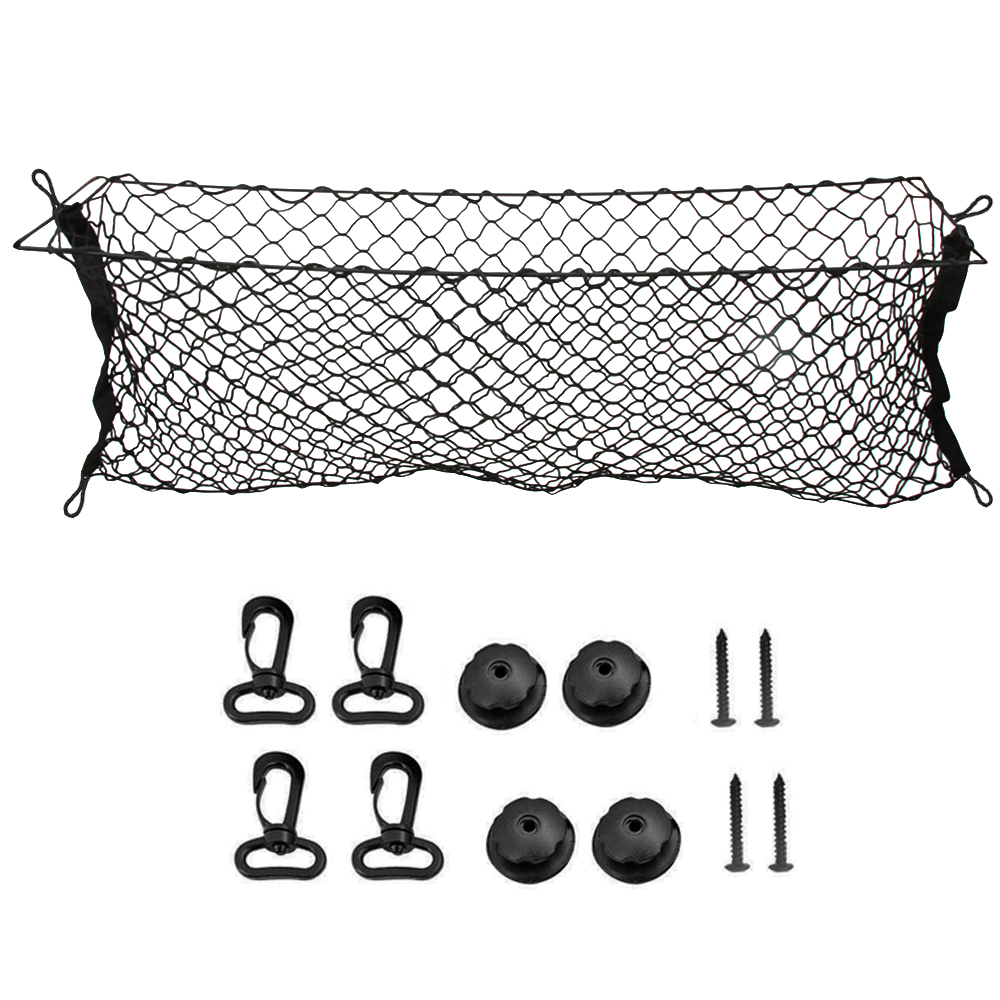 Rekbaar Opbergnet Voor In De Kofferbak – Past In Bijna Elke Auto, SUV Of Aanhanger (110 X 40 Cm, 4 Haken)