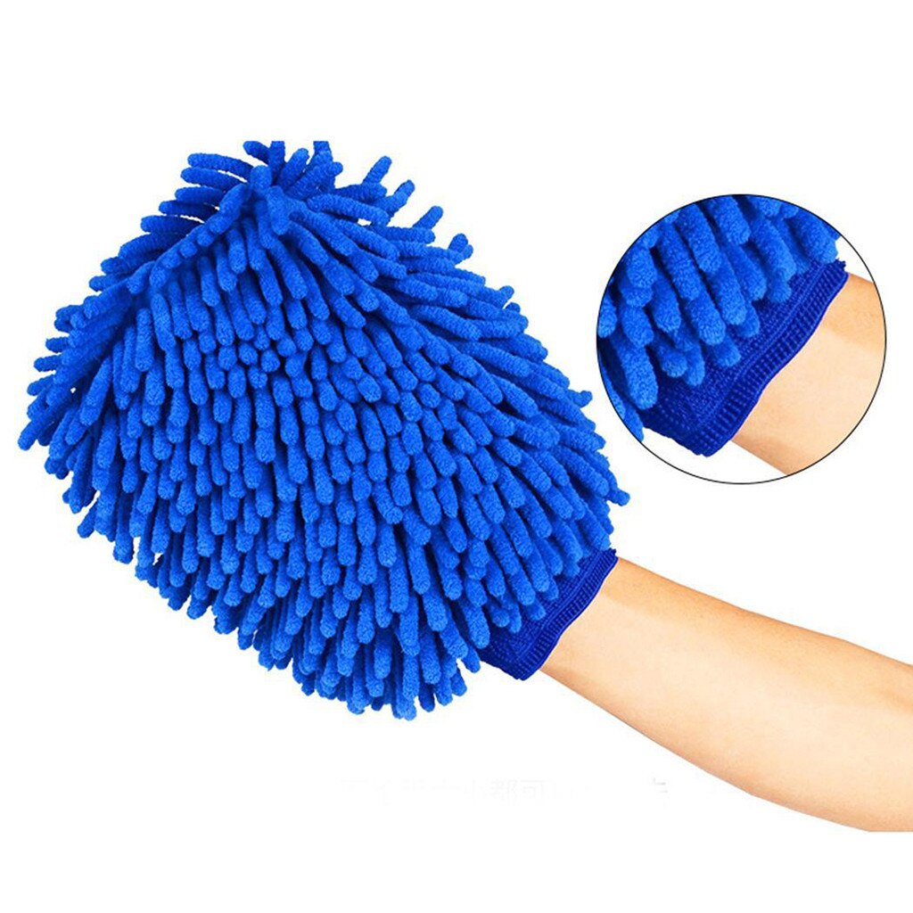 2 uds guantes de lavado de coches de microfibra esponja para limpieza de ventanas suministros de limpieza paño de toalla guantes de lavado lavadora 45