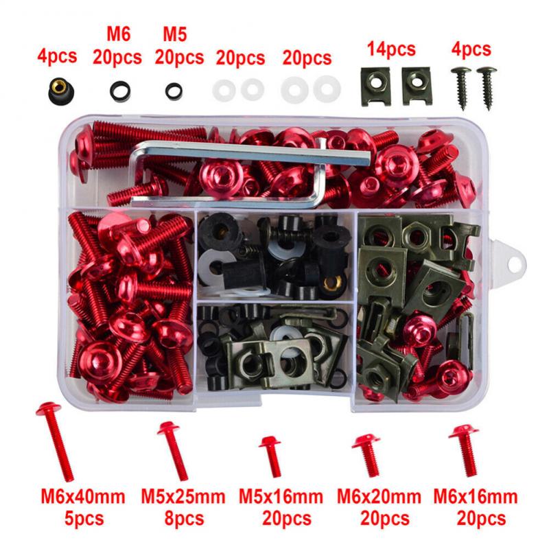 177PCS Kuipbouten Schroeven Moer Complete Kit Voor HON&DA CBR600RR 177PCS Kuipbouten Schroeven Moer Complete Kit Voor HON&DA CBR600RR