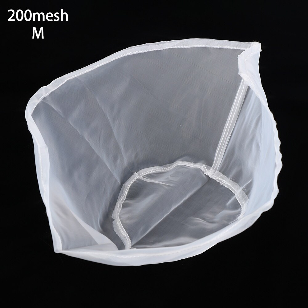 Filtre à vin réutilisable à maille Fine | Jus de soja, lait noix, lait thé, Nylon, sac filtrant, aliments café filtre tissu de fromage, cuisson tout usage: 200mesh / M