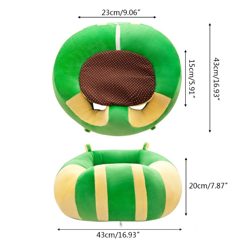 bebé niño apoyo suave asiento sentado cojín para silla o sofá almohada de felpa bolsa de frijol sofá de aprendizaje que juguete