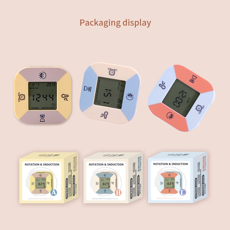 Countdown Timer Flip Timer Time Management Tool Temperature Alarm Clock Calendar Date Digital Display Multifunction