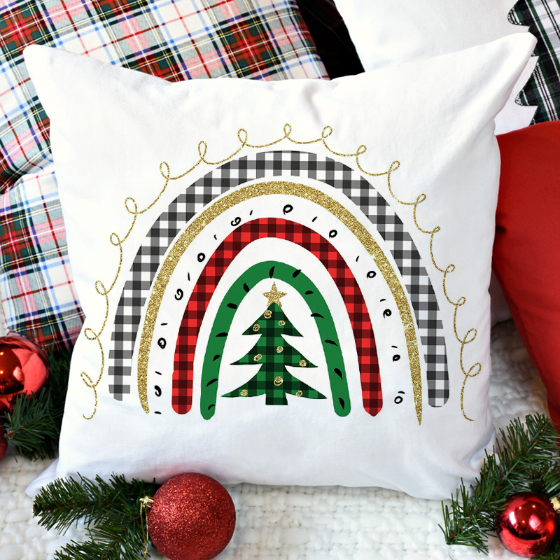 Merry Christmas Cushion Cover 45*45 Christmas Tree Pillowcase Sofa Cushions Pillow Cases Pillow Covers: Z21242-DCCWH-M