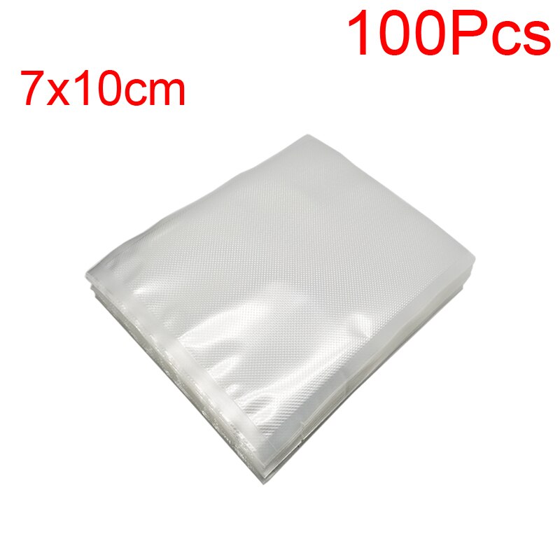 Vacuum Sealer Bags for Food Saver Sealing Machine Plastic Storage Vacuum Bag Kitchen Packer Vacum Bag Dropshippin: 7x10cm 100Pcs