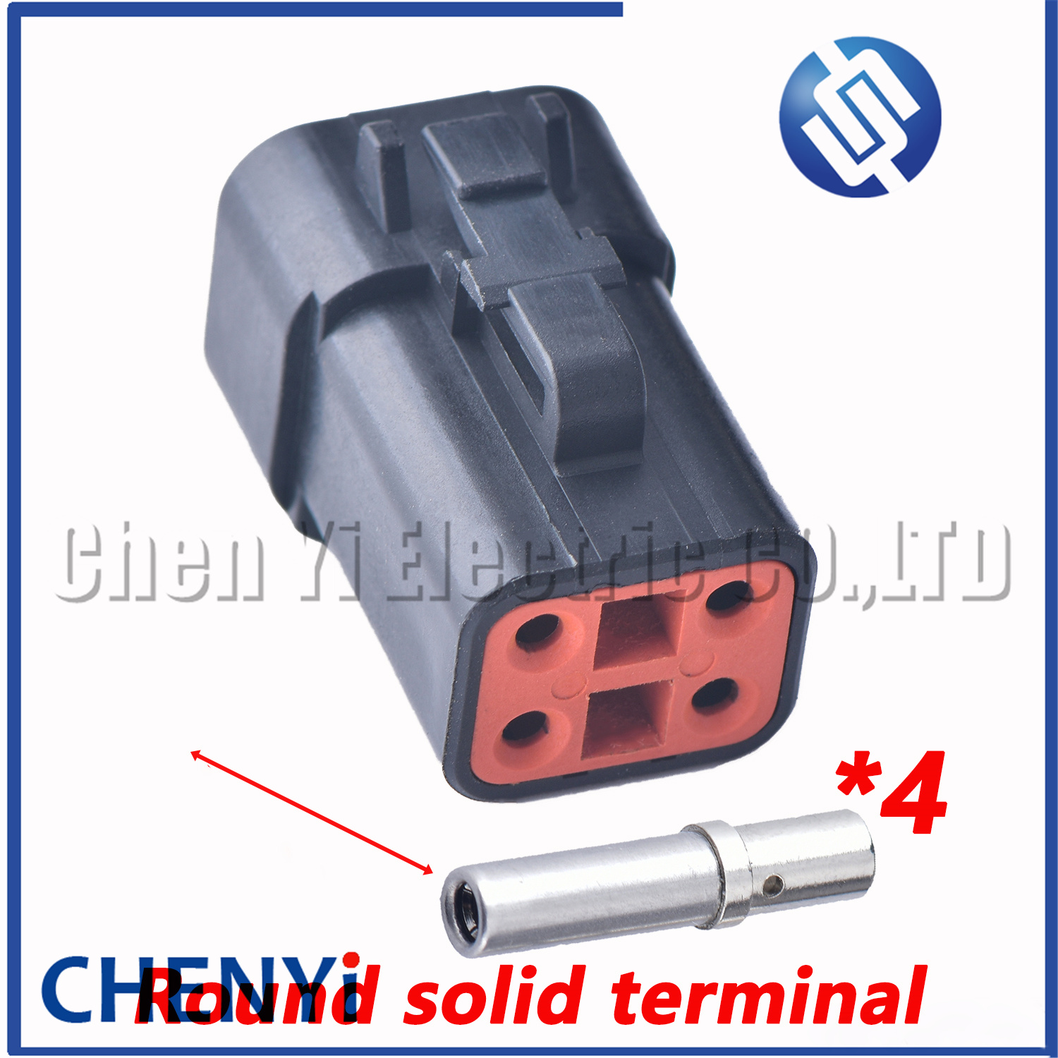 Black DTP series 4 Pin Male Female Automotive Waterproof Connector Plug DTP06-4S DTP04-4P For cummins ECM Power Connector Module: MULTI