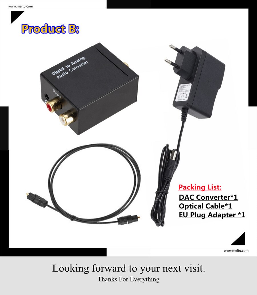 Portable Dac Toslink Coaxiale Optische Digitale Fiber Naar Analoog Audio Aux 3.5Mm L/R Converter Spdif Digitale Audio decoder Versterker: With EU Plug