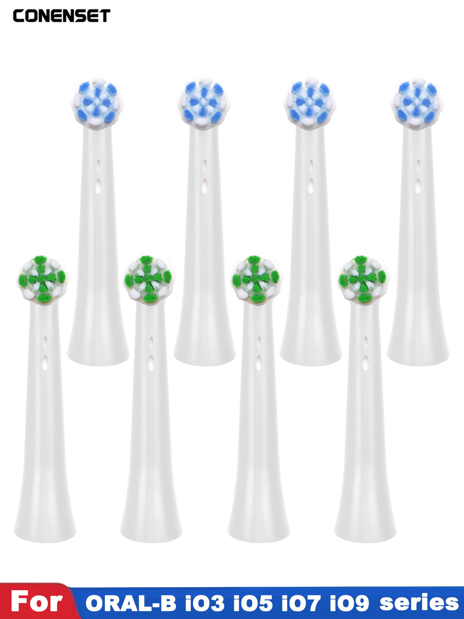 4 Stuks Vervanging Opzetborstels Compatibel Met Voor Braun Oral B IO 3 4 5 6 7 8 9 10 Serie elektrische Tandenborstel