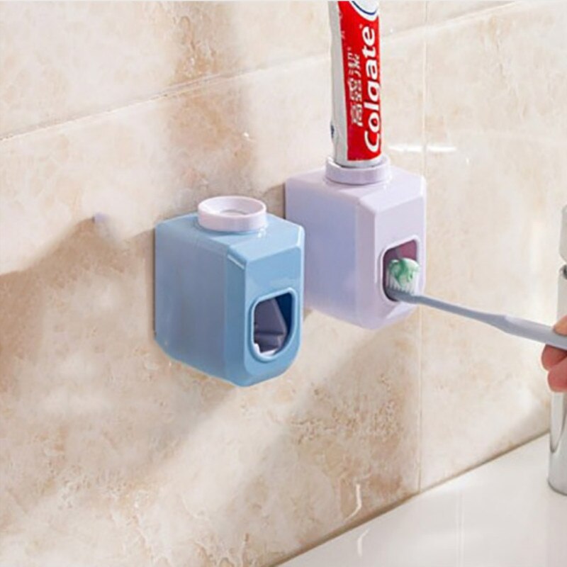 1 Automatic Toothpaste Dispenser Squeezer Free Hand Squeeze Bathroom Wall Mount Accessories Toothpaste Rack