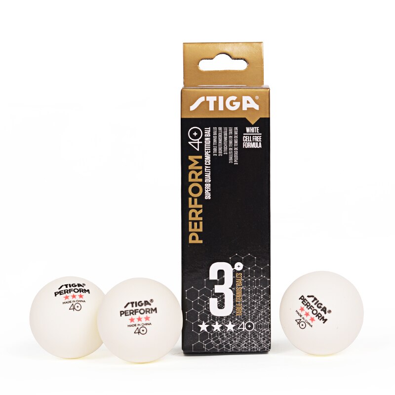 Stiga 3 Ster In Staat Tennisbal 3-Star Seamed Abs Ballen Plastic Poly Originele 3 Star Ping Pong ballen Ittf Goedgekeurd: Three star