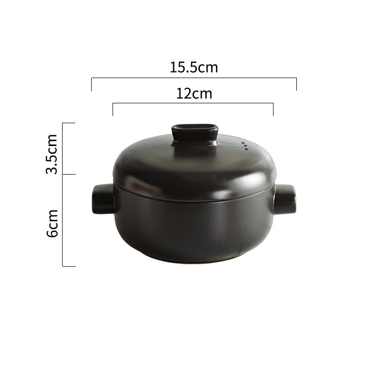 Japanese Style Steamer Casserole With Steamer Drawer Soup Pot Stew Pot Bamboo Multilayer Hotel Household Ceramic Casserole ZB182: Green
