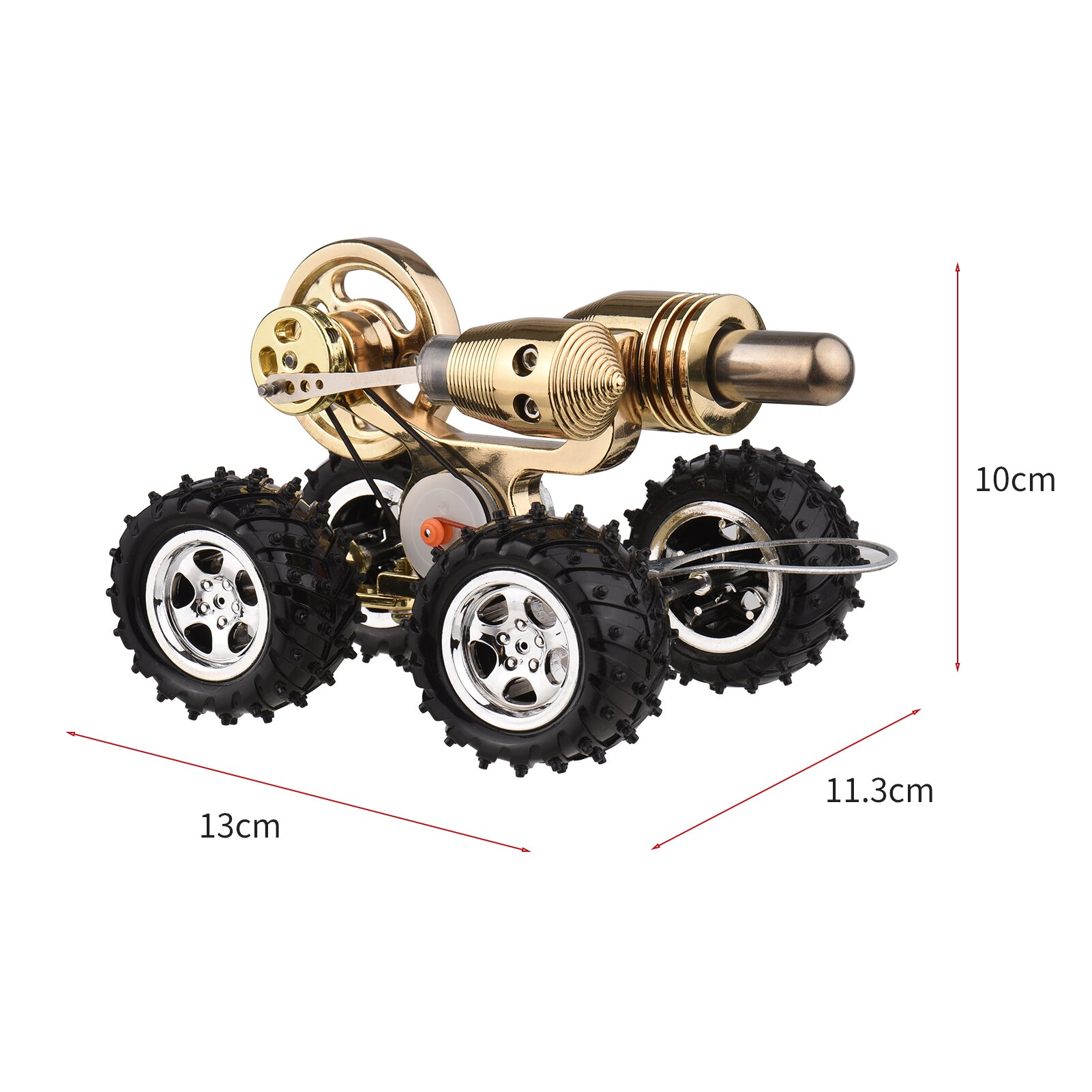 Stirling Motor- Bausatz Strom Generator Heißer Luft Auto Motor- Modell Physikalische Generator Modell mit Schwungrad für freundlicher: Typ 1
