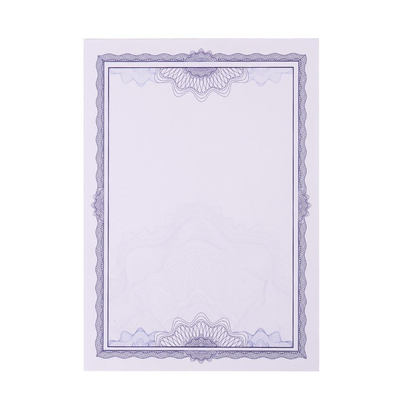 10 Sheets Award Honor Certificate Blank 12K Paper Diploma Certificate Paper for Graduation Ceremony School Office Supplies: blue