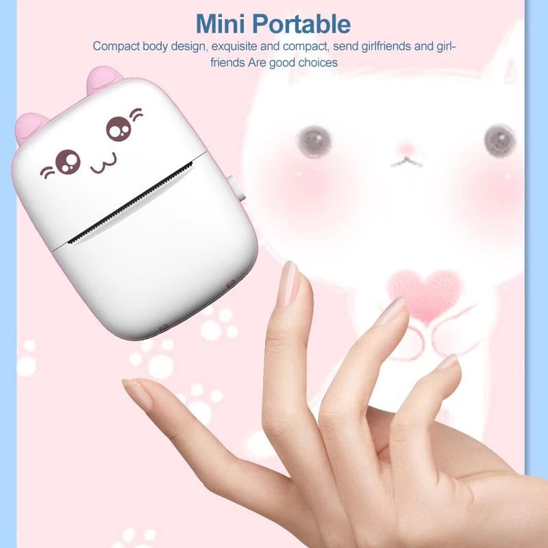 Tasche Foto Bluetooth Thermische Drucker Mini Protable Handy, Mobiltelefon Notizen Drucker 58mm 2 zoll A6 Peripage Foto Drucker für Android telefon