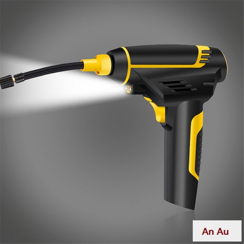 Draadloze Bandenpomp Luchtcompressor Autoband Pomp Elektrische Draagbare Met Led Licht Digitale Display Oplaadbare 12V 2200 Mah: wired