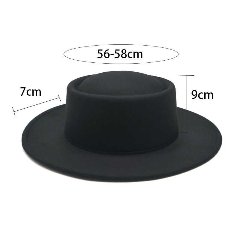 Winter Autumn Women Men Ladies Fedoras Top Jazz Hat Big side hats European American Round Caps Bowler Hats Feminino Gorra