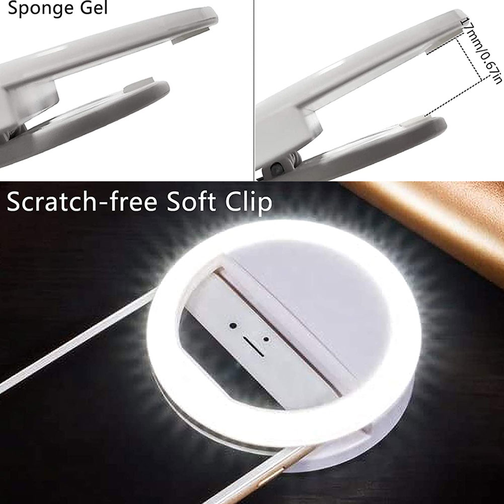 Selfie Universal Ring Light LED Circle Light Adjustable Phone Holder For Cell Phone Laptop Photography For Iphone Samsung XioaMi