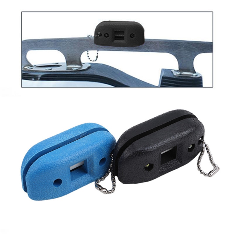 Afilador Universal ajustable de piedra arenisca blanca para Hockey sobre hielo, afilador de zapatos portátil de doble cara, accesorios para zapatos