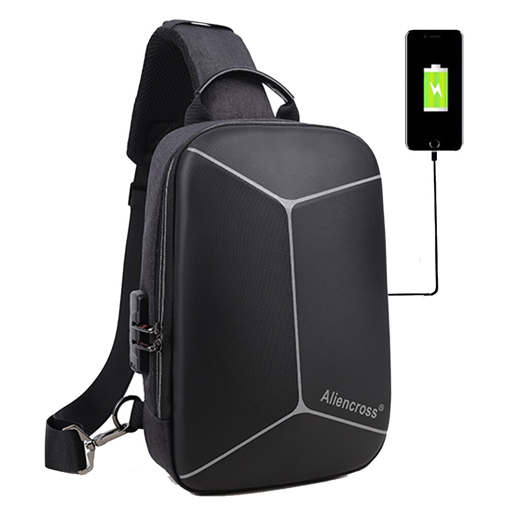 USB Opladen Mannen Schoudertassen Anti Diefstal Oxford Mannen Messenger Crossbody Zak Mannelijke Borst Tassen Pack Mode Reistas voor mannen