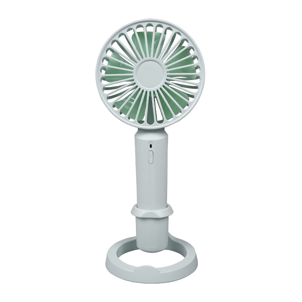 Usb Oplaadbare Mini Handheld Desk Fan Verstelbare Snelheid Voor Thuis En Reizen Draagbare Koeler Ventilator Voor Outdoor: Green 