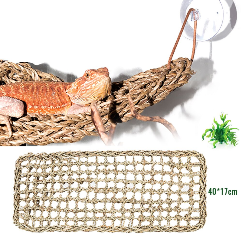 Reptiel Zeewier Matten Hangmat Terrarium Decoratie Voor Lounger Kleine Hermit Krabben Gekko Bed Vogels Huisdieren Hagedis Accessoires