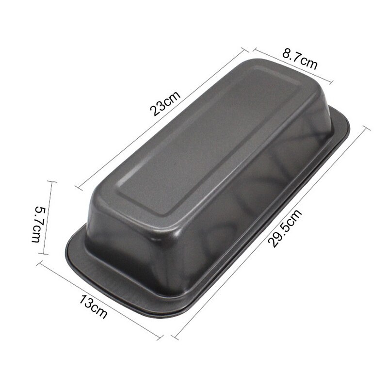 Nonstick Carbon Steel Baking Bread Pan Bread Loaf Pan Meatloaf Pan Pullman Bread Pan Cake Pan Bread Mold Maker: black 29.5cm