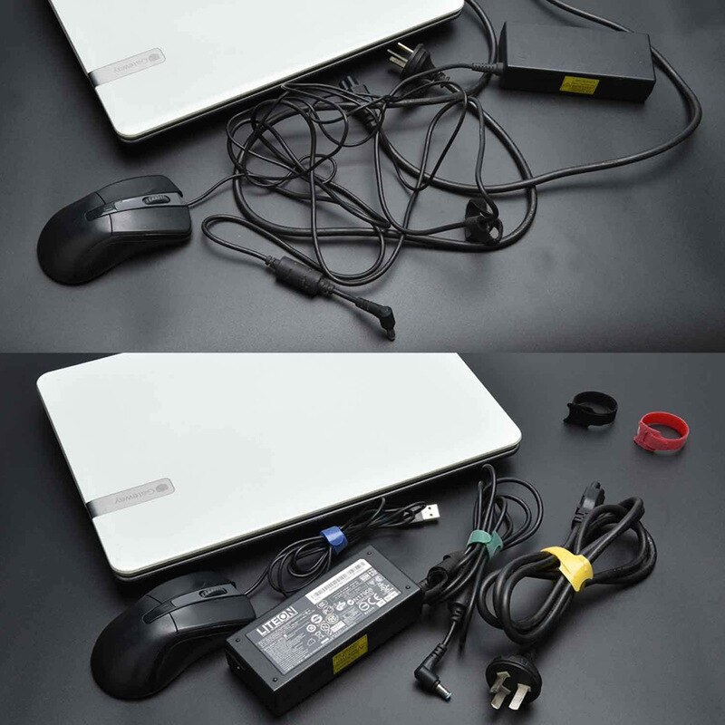 30pcs/set Adhesive Loop Hook Nylon Hook And Loop Strap Cable Ties Reusable Wire Organizer Self Adhesive Clip Holder Ties Strap