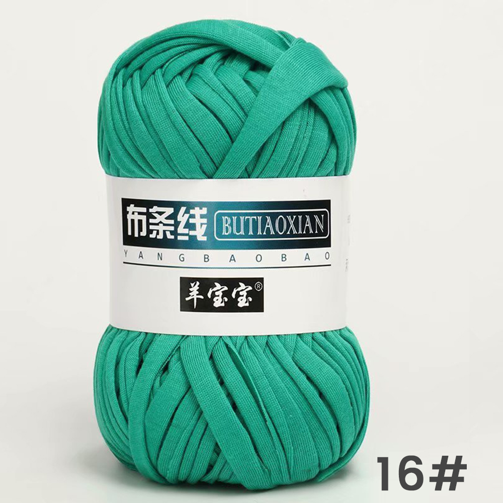 100g Dik Garen Super Zacht Gekleurde Doek Stof Strip Garen Voor Hand Breien Geweven Tas Tapijt Mand DIY handgebreid Materiaal