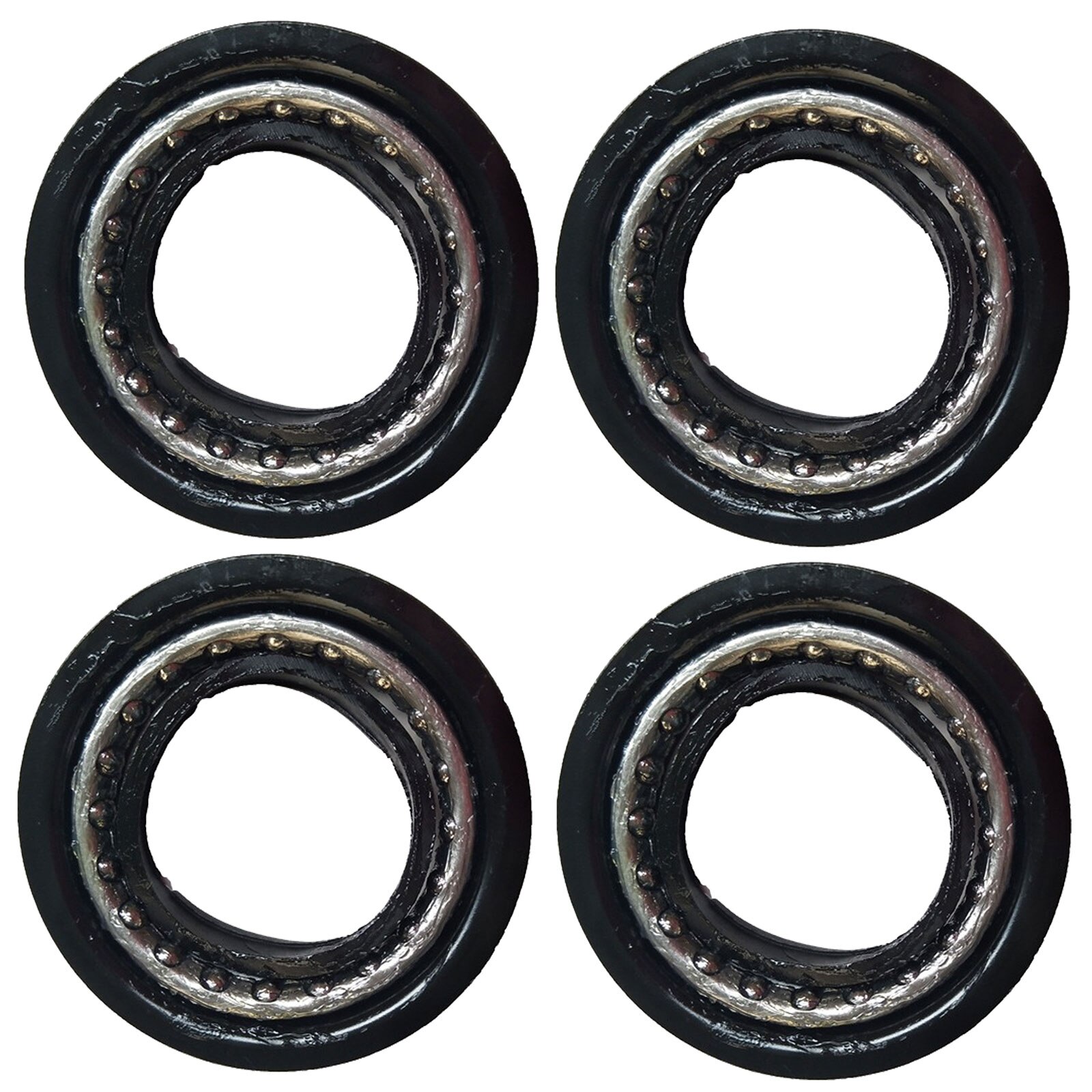 1-1/8" Bicycle Headset Heavy Duty Headset Top Cap Bearings 34mm/ 44mm Diameter Threadless Stem Tapered Sealed BMX Bearing Nuts