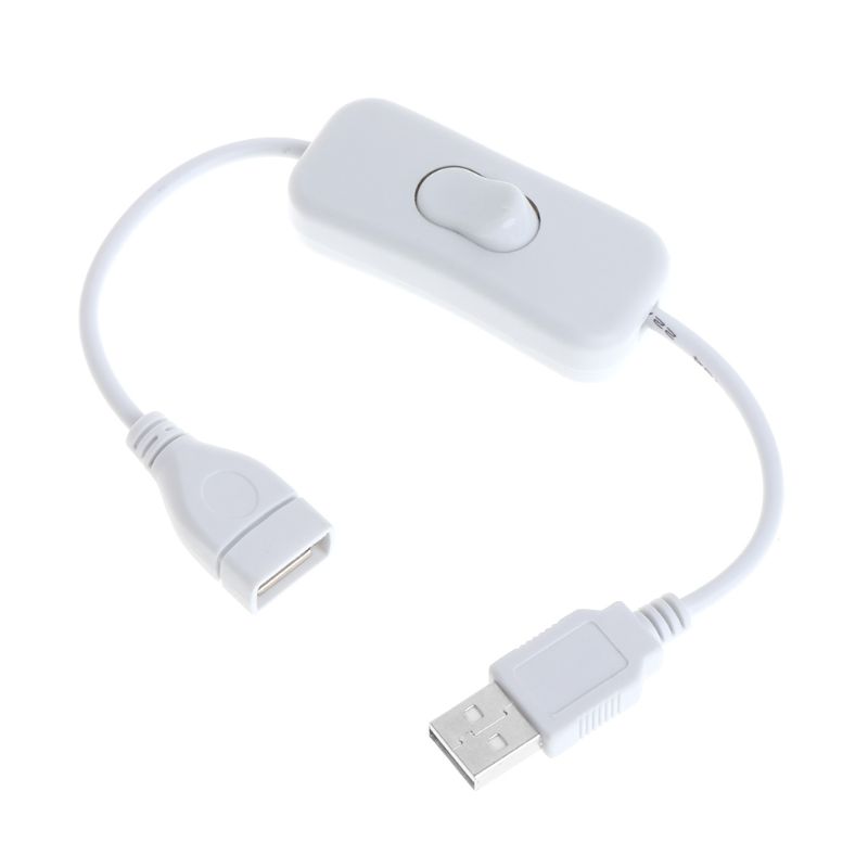 USB 2.0-Verlängerungskabel mit Schalter für Tischlampen/Ventilatoren/LED-Leuchten. Bequeme Steuerung des Schalters