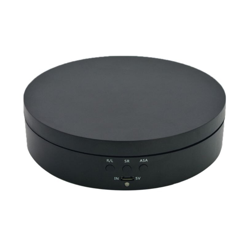 High Power Electric Rotating Jewelry Display Stand Base Jewelry Organizer: black