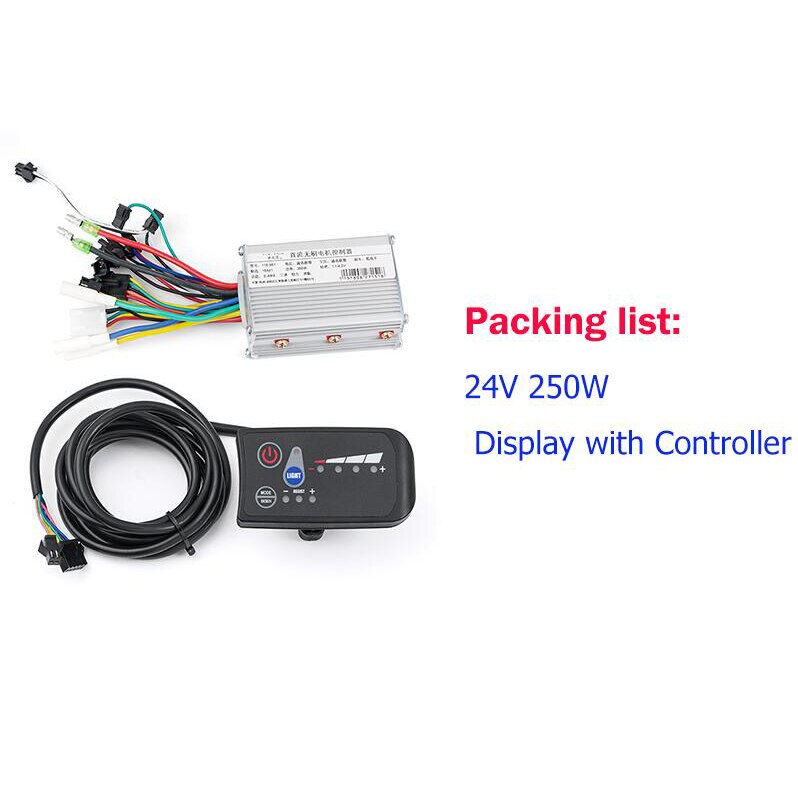 Electric Bike Brushless Controller 24V-48V 250W 36V-48V 350W E-bike Controller with LCD Display Scooter Blcd Controller: 24v 250W
