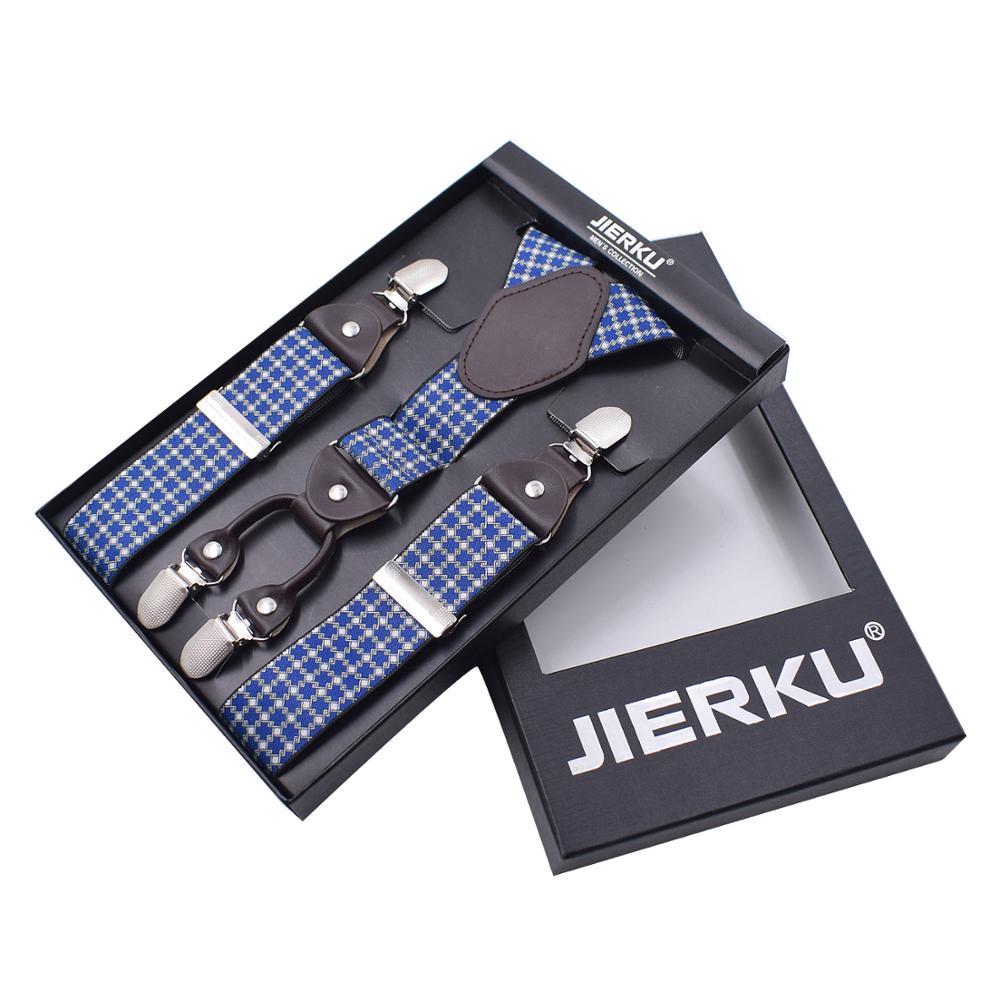 Windj heren bretels effen kleur 4 clip-on bretels elastisch 3.5cm: F09