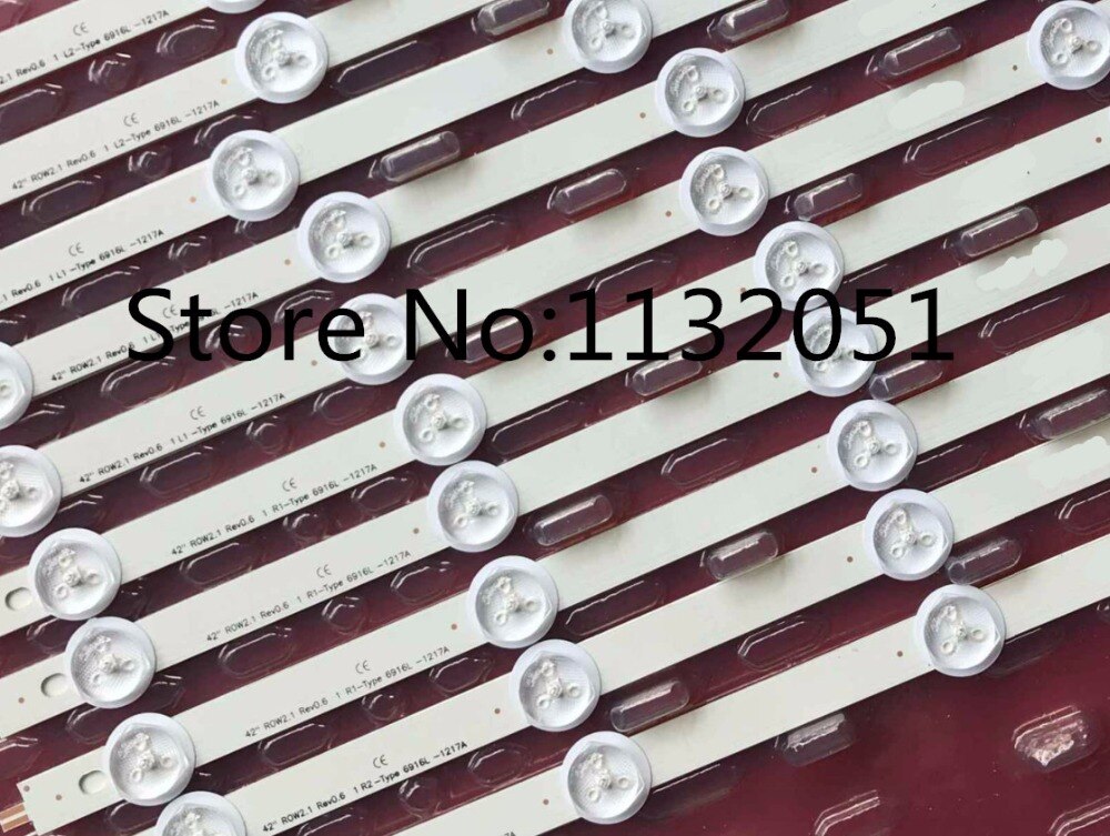 Rétro-éclairage led écran 1 set = 10 pièces original 42 "ROW2.1 E74739 6916L-1214A 6916L-1215A 6916L-1216A 6916L-1217A 1338/1339/1340/1341A